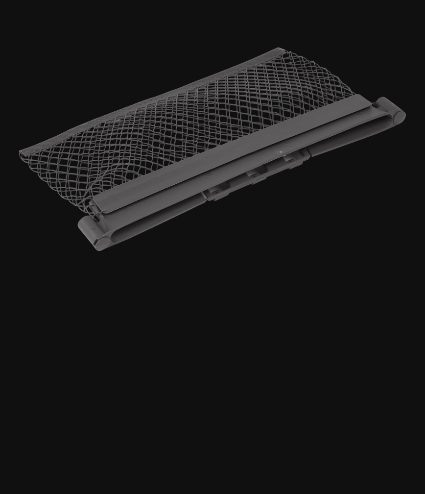 A small items bag isolated on a black background.