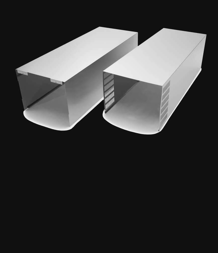 An extension kit isolated on a black background.