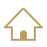 An icon of a house, indicating "boosted home value