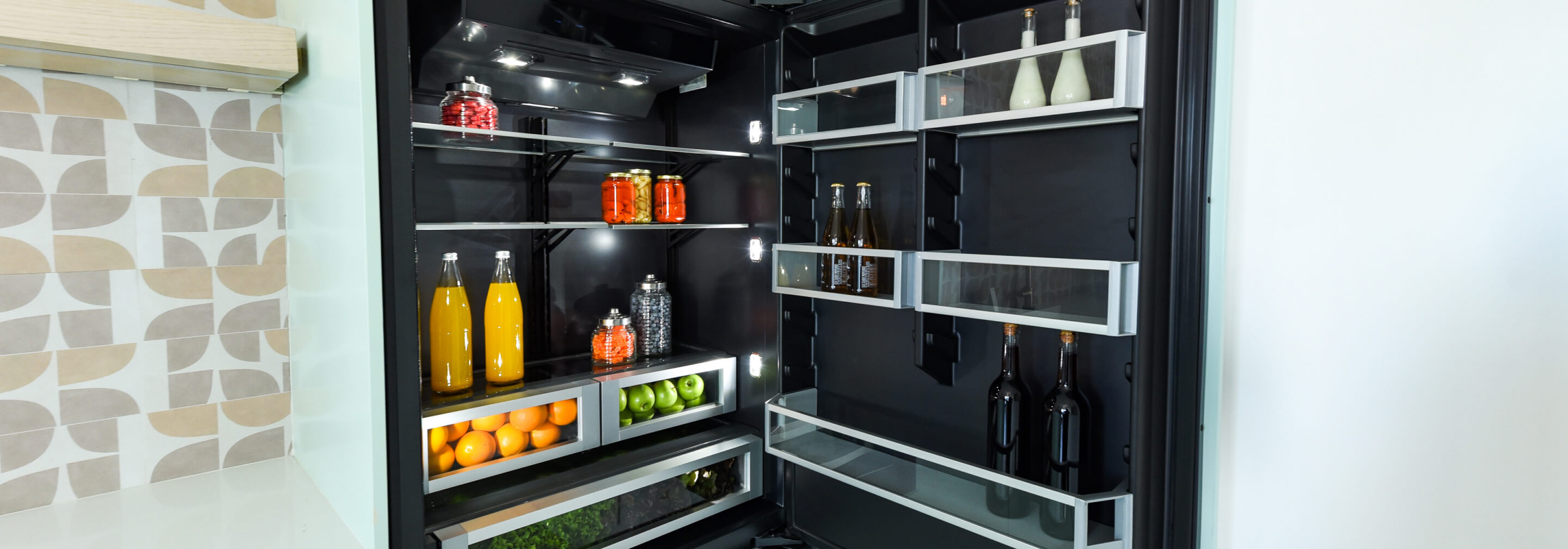 A JennAir® Built-In Bottom Freezer Refrigerator.