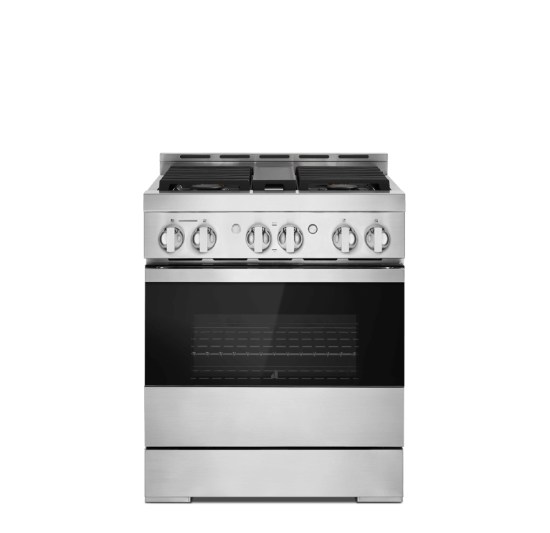 A JennAir® NOIR™ Gas Range.