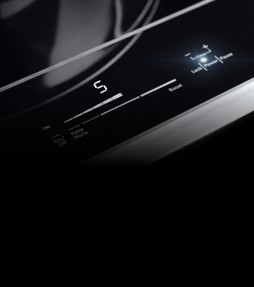 The controls of the Induction Wok.