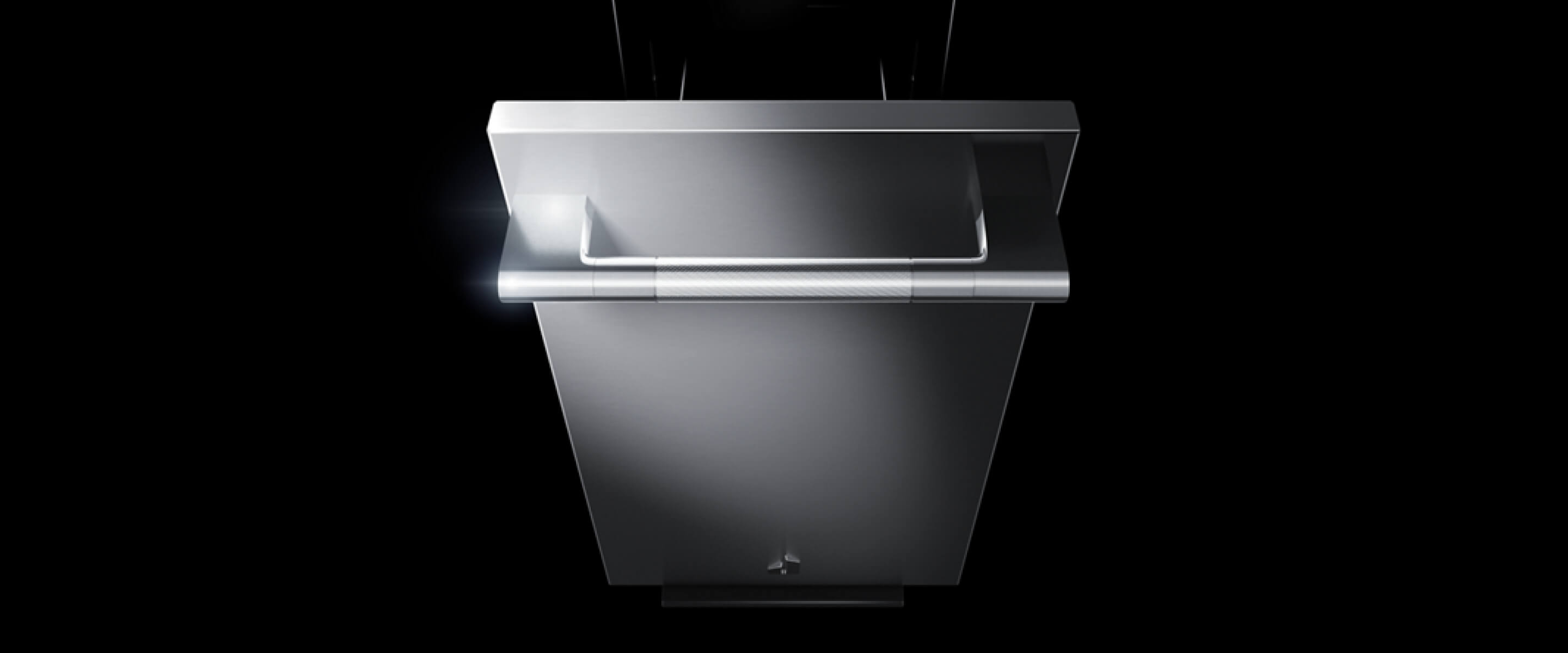 An open JennAir® Trash Compactor.