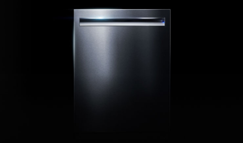 Front of a dishwasher