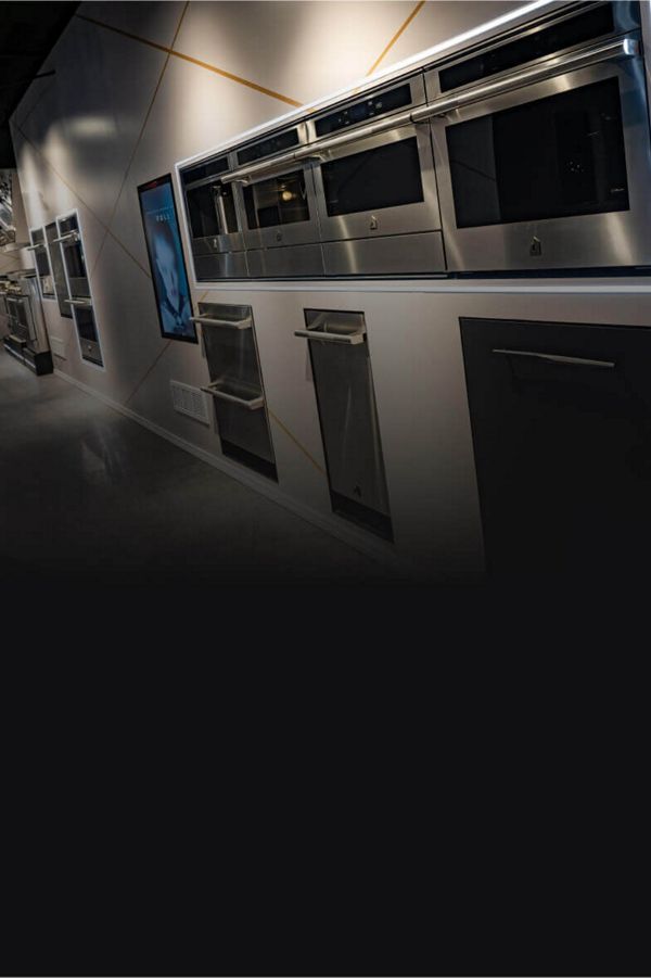 The RISE™ Design Urban Living display at a JennAir showroom.