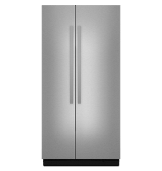 A 48-Inch Built-In Side-By-Side Refrigerator.