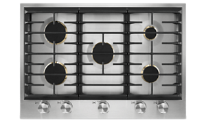 A JennAir® 5-Burner Low-Profile Gas Cooktop.