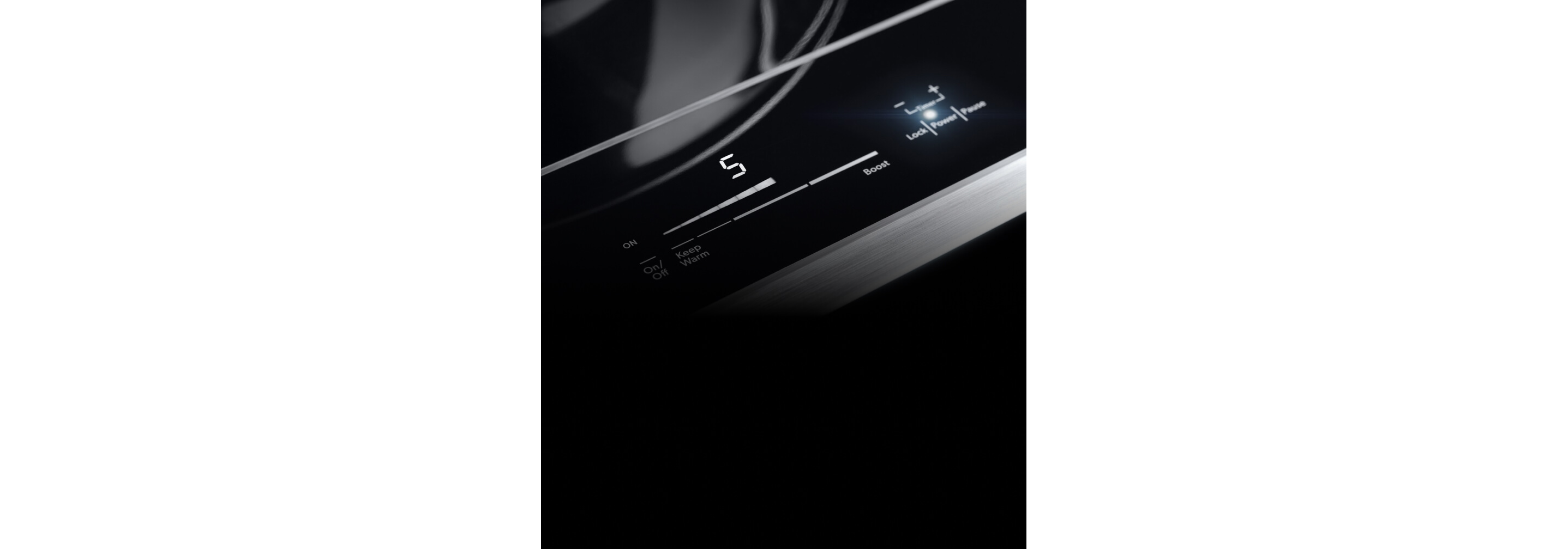 The controls of the Induction Wok.