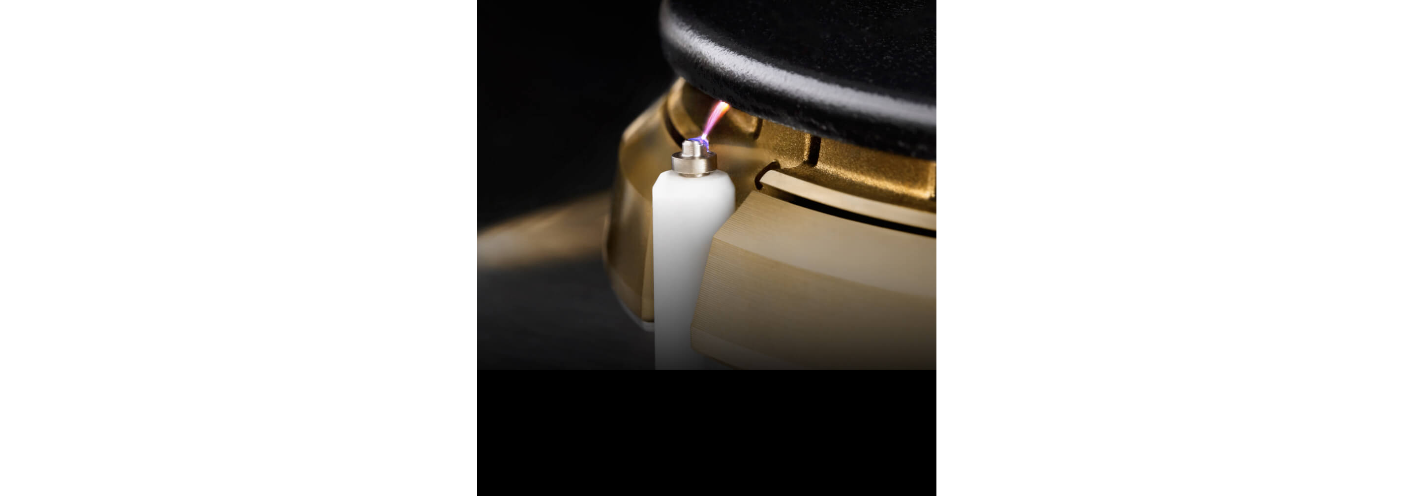 The ignition mechanism of the gas rangetop.