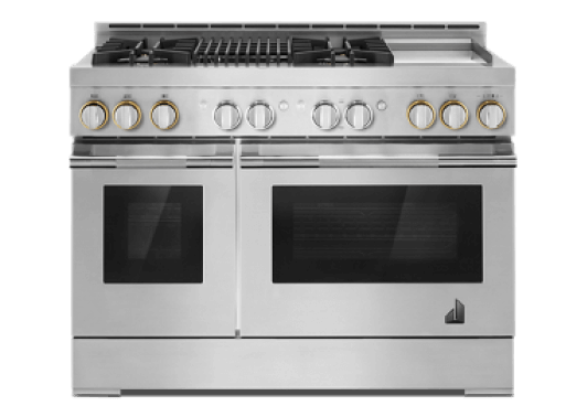 A JennAir 48-inch Range.