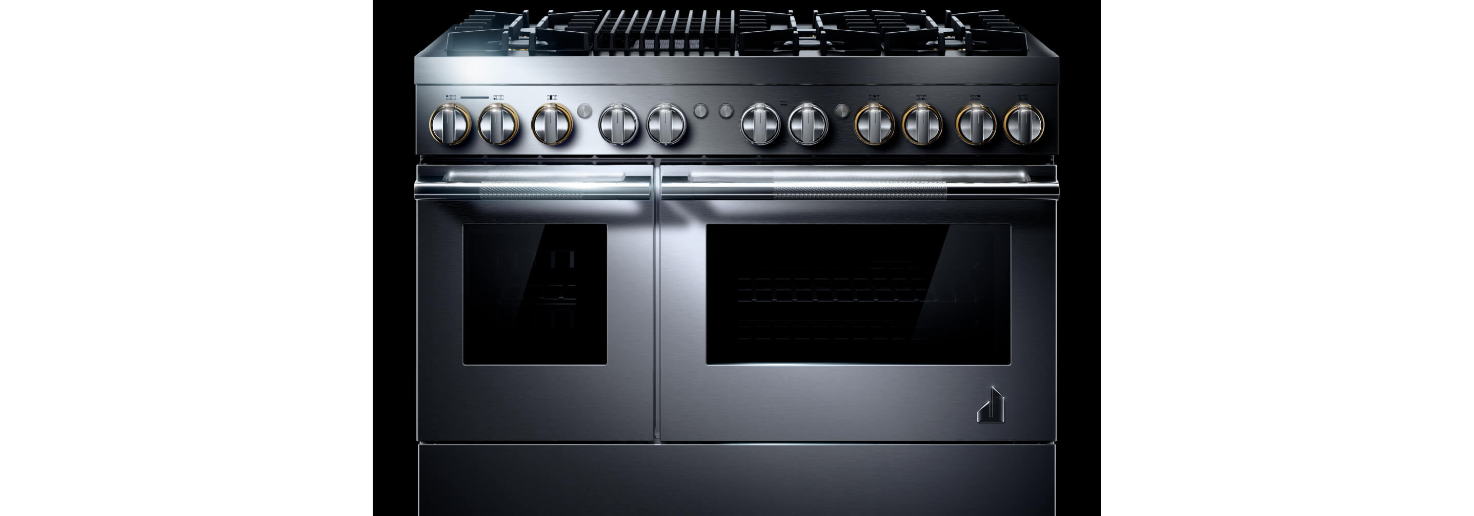 A 48" RISE Professional-Style Range with a Grill.