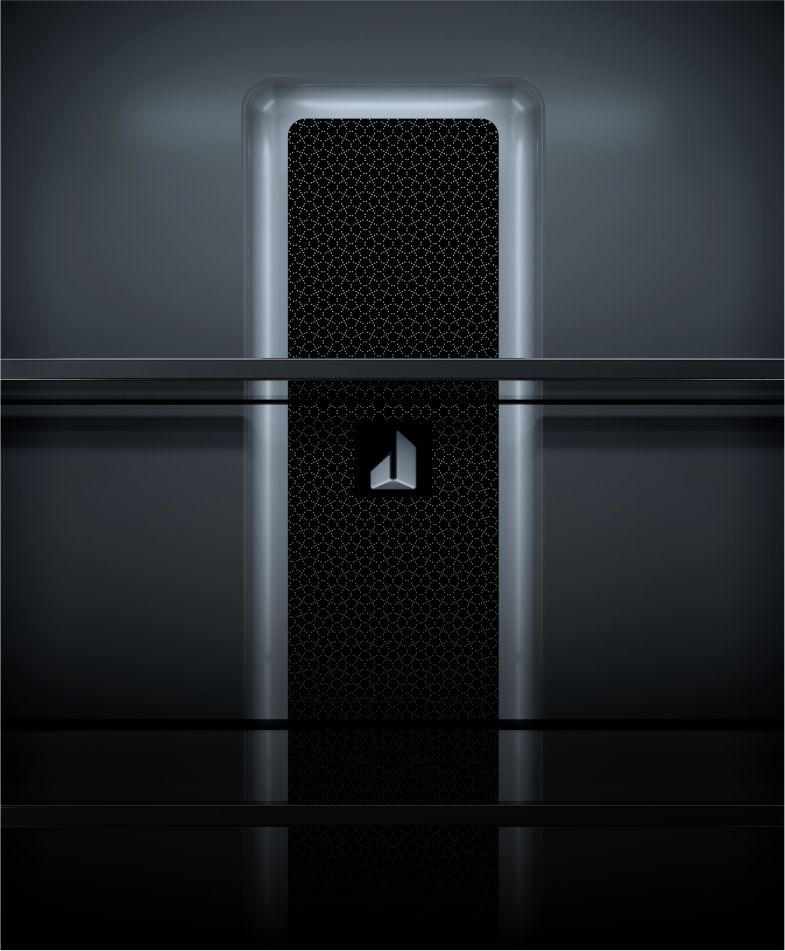 The interior of a JennAir[®] Column, featuring the air tower.