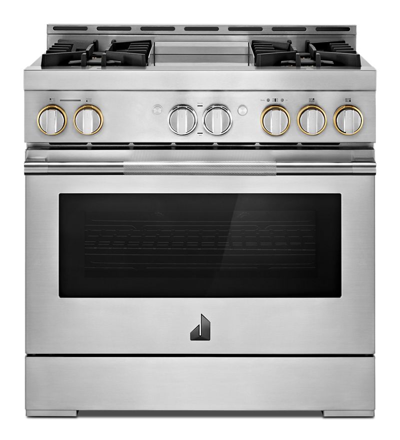 36" RISE Gas Professional-Style Range with Chrome-Infused Griddle
