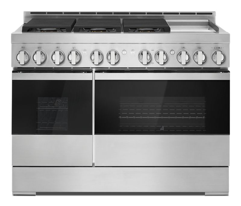 48" NOIR Gas Professional-Style Range with Chrome-Infused Griddle