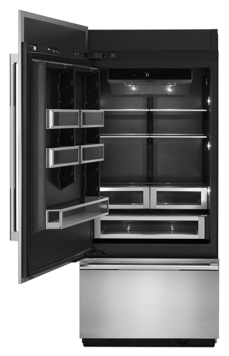 Jenn-Air 36" Fully Integrated Built-In Bottom-Freezer Refrigerator (Left-Hand Door Swing)
